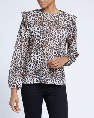 Leopard Ruffle Top Leopard Ruffle Top