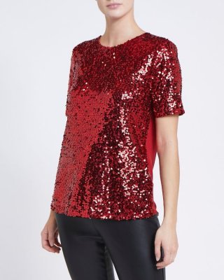 Sequin Jersey Back Top Sequin Jersey Back Top