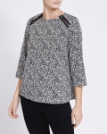 Round Neck Print Top Round Neck Print Top
