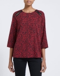 Round Neck Print Top Round Neck Print Top