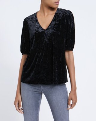 Velvet Puff Sleeve Top Velvet Puff Sleeve Top