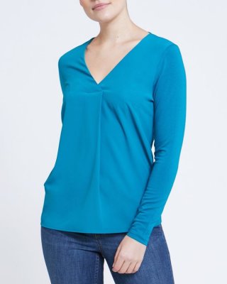 V-Neck Jersey Back Top V-Neck Jersey Back Top