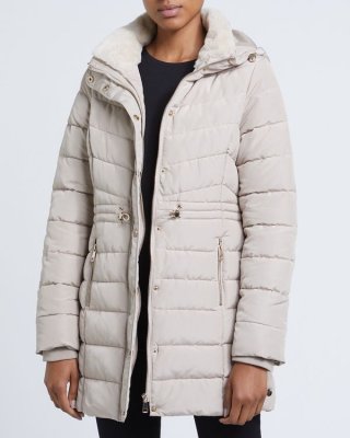 Long Faux Fur Collar Coat Long Faux Fur Collar Coat