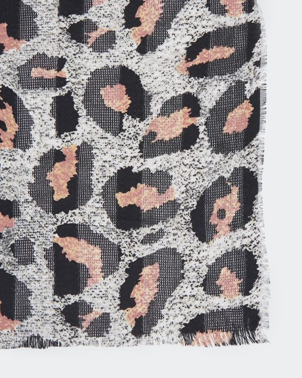 Abstract Leopard Scarf