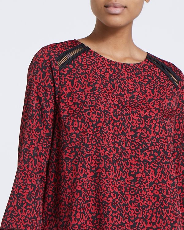 Round Neck Print Top