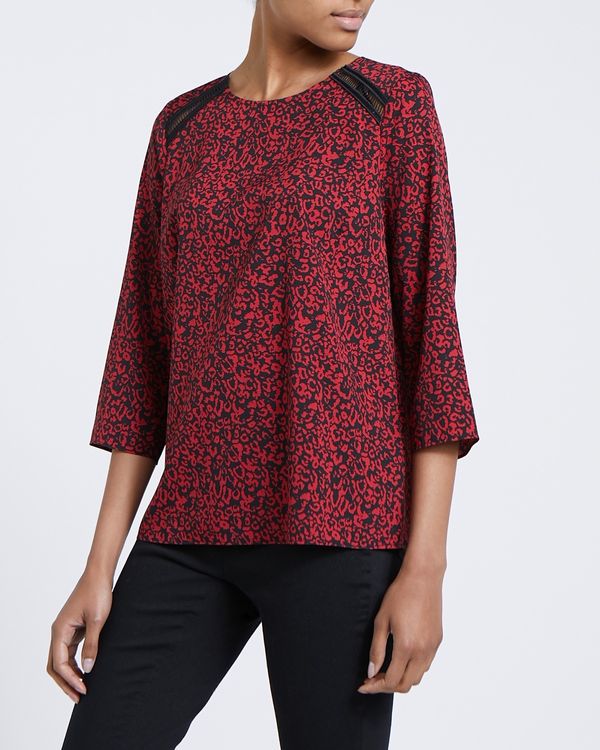 Round Neck Print Top