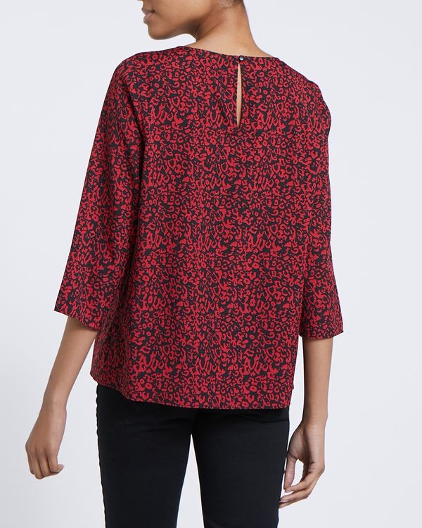 Round Neck Print Top
